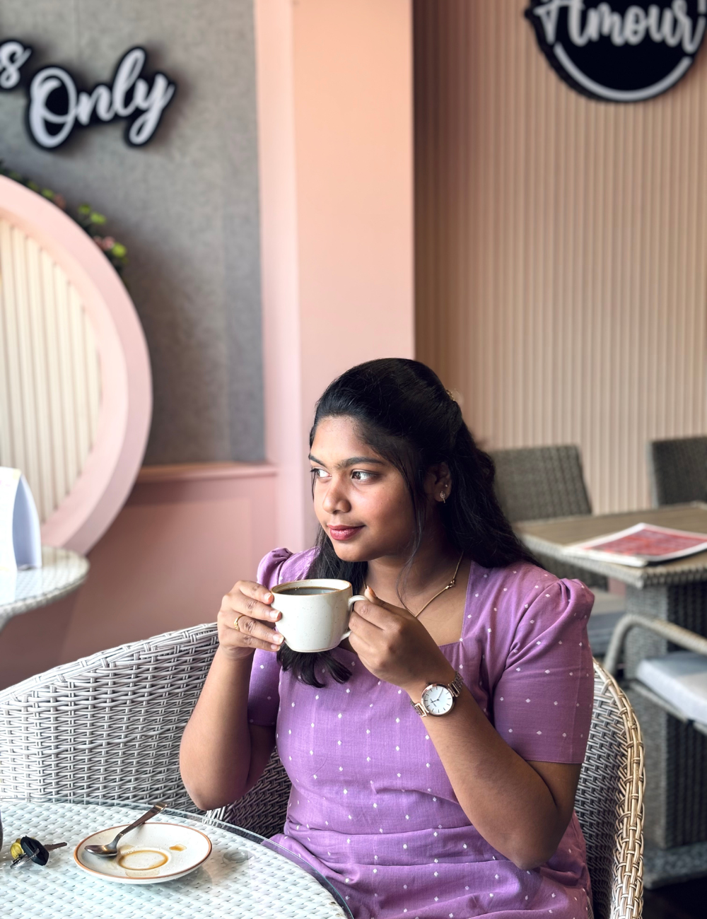 Pure Handloom Cotton Lilac Co-ord Set