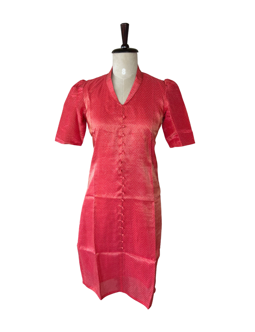 Premium Pink Bandhani Viscose Gold Tissue Kurta