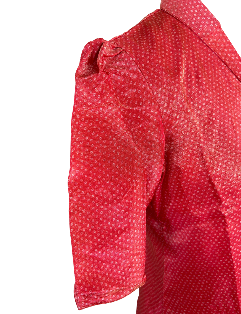 Premium Pink Bandhani Viscose Gold Tissue Kurta
