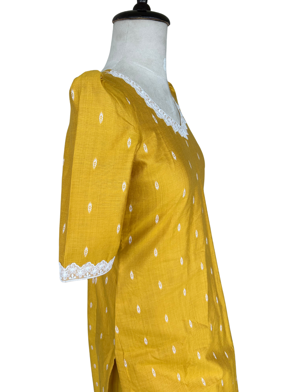 Premium Mustard Yellow Tussar Co-ord Set