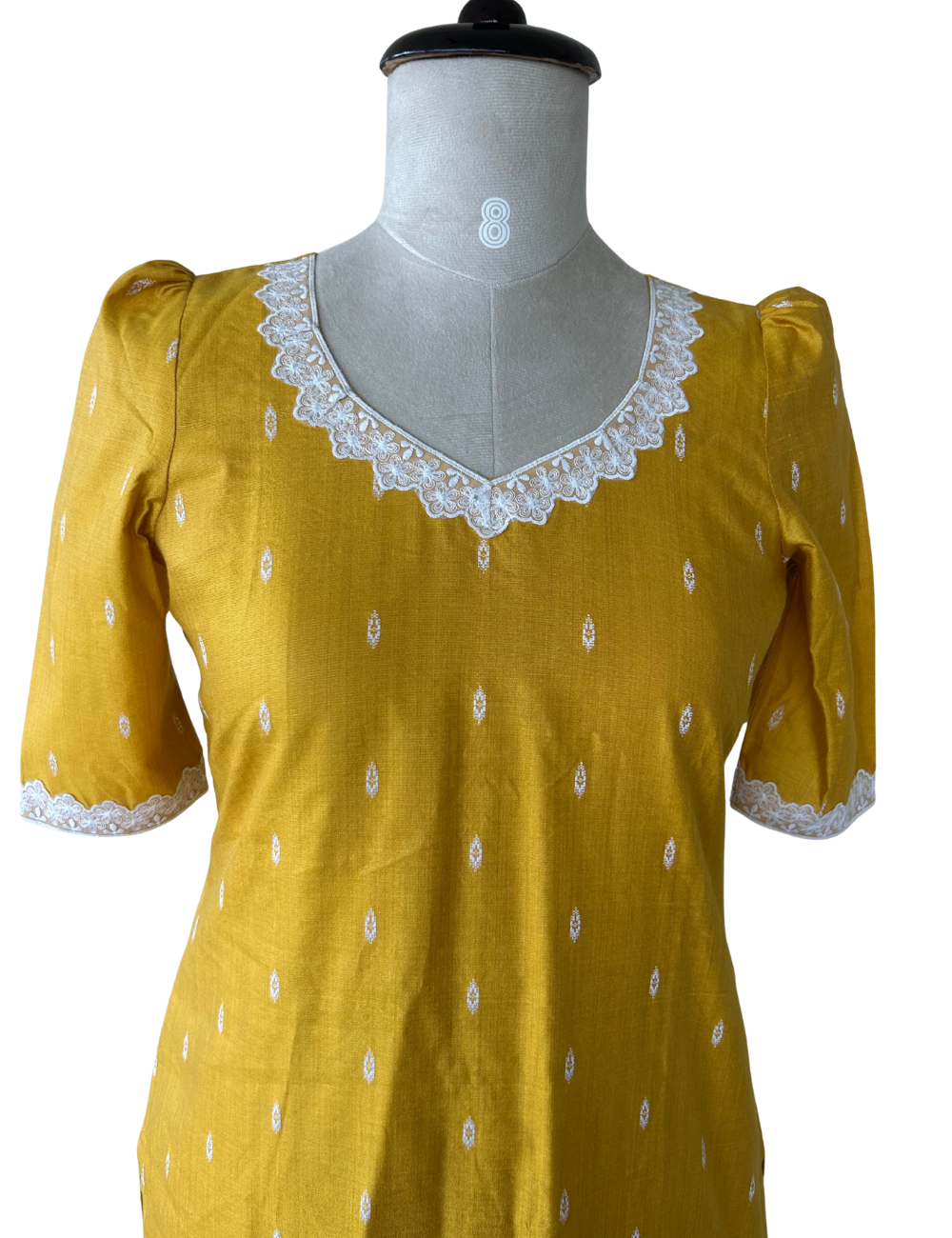 Premium Mustard Yellow Tussar Co-ord Set