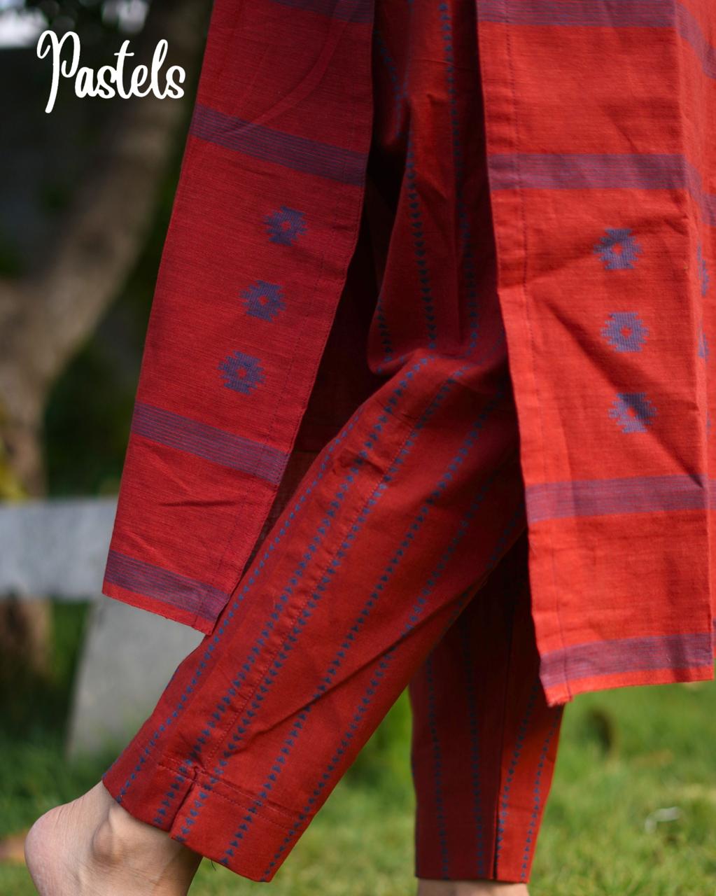 Pure Handloom Cotton Brown Coord