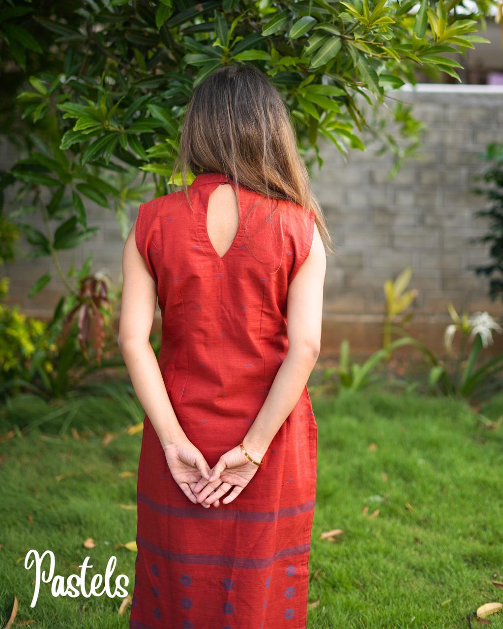 Pure Handloom Cotton Brown Coord